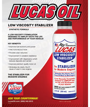 Load image into Gallery viewer, Lucas Low Viscosity Stabilizer (12oz / 355ml)
