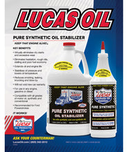 Load image into Gallery viewer, Lucas Pure Synthetic Oil Stabilizer