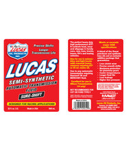 Load image into Gallery viewer, Lucas Sure-Shift Semi Synthetic ATF (1QT/946ml)