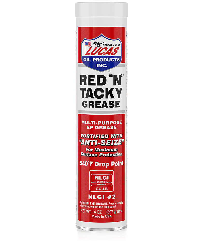 Lucas Red “N” Tacky Grease (14oz / 397g)